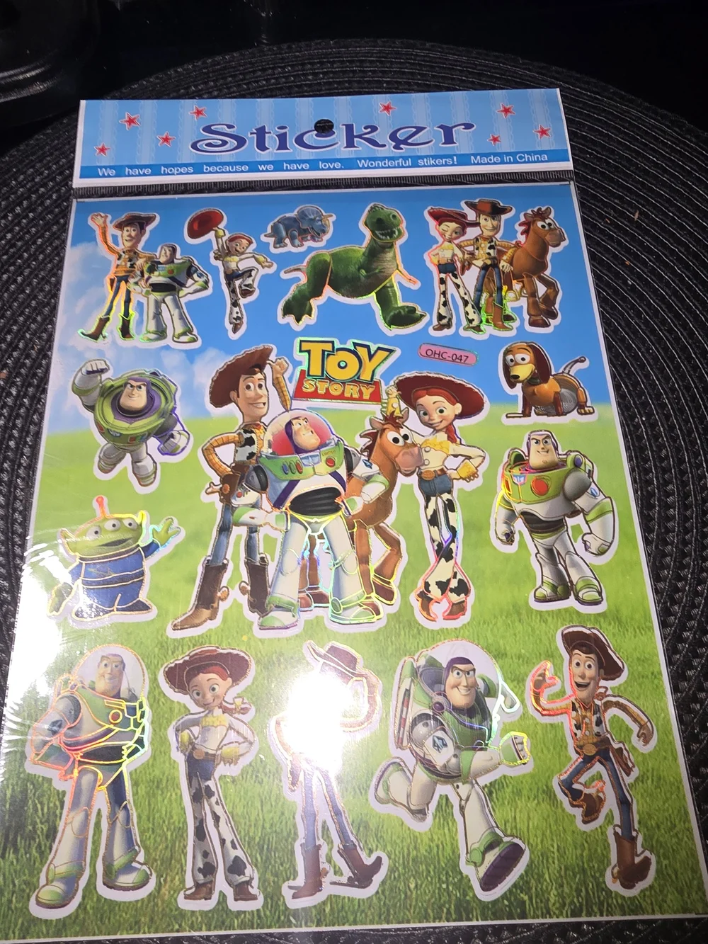 1 Kids Sticker Sheet - Multicolor Characters